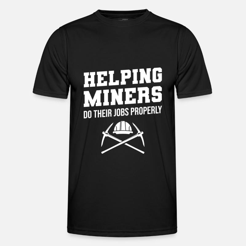 Engineer Mining Engineer - Men's Functional T-Shirt - black