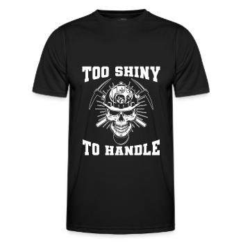 Engineer Mining Engineer - Men's Functional T-Shirt - black - Front - AI Model Male 178 dark (178cm)