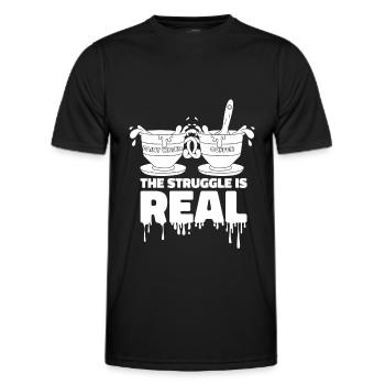 Painter Varnisher The Struggle Is Real - Men's Functional T-Shirt - black - Front - AI Model Male 178 dark (178cm)