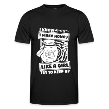 Beekeepers, beekeepers - Men's Functional T-Shirt - black - Front - AI Model Male 178 dark (178cm)