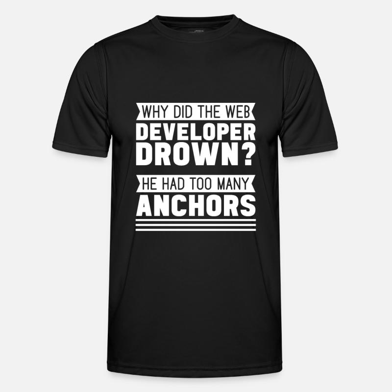 Web Entwickler Webdeveloper Lustig - Männer Funktions-T-Shirt - Schwarz