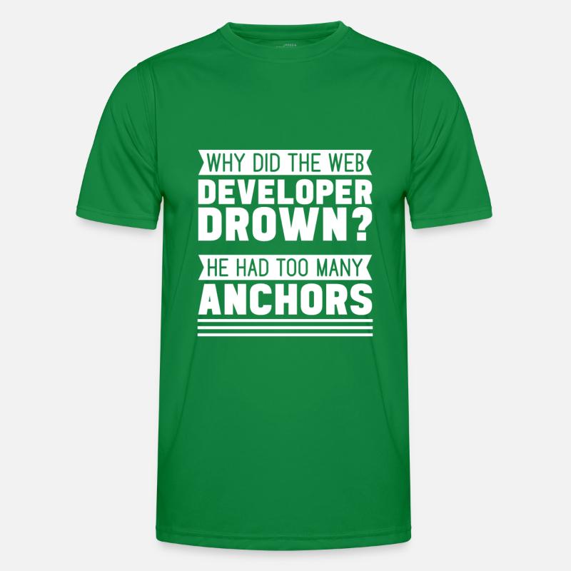 Web Entwickler Webdeveloper Lustig Männer Funktions-T-Shirt