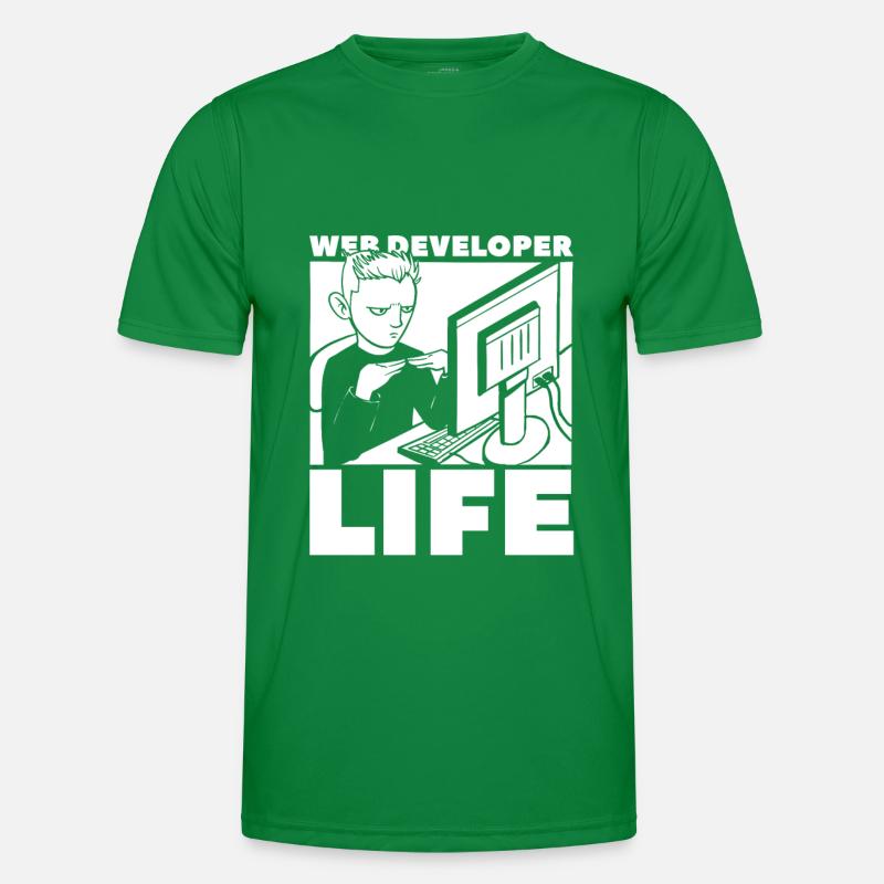 Web Entwickler Webdeveloper Leben Männer Funktions-T-Shirt