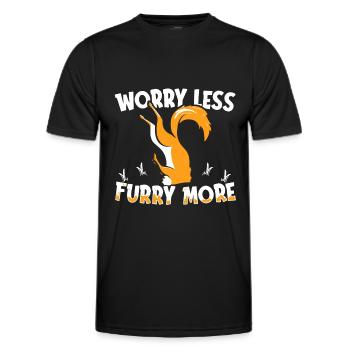Furry Fandom Fursuits Funny - Men's Functional T-Shirt - black - Front - AI Model Male 178 dark (178cm)