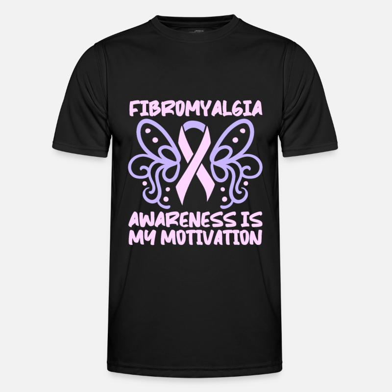 Fibromyalgie Rheuma - Männer Funktions-T-Shirt - Schwarz