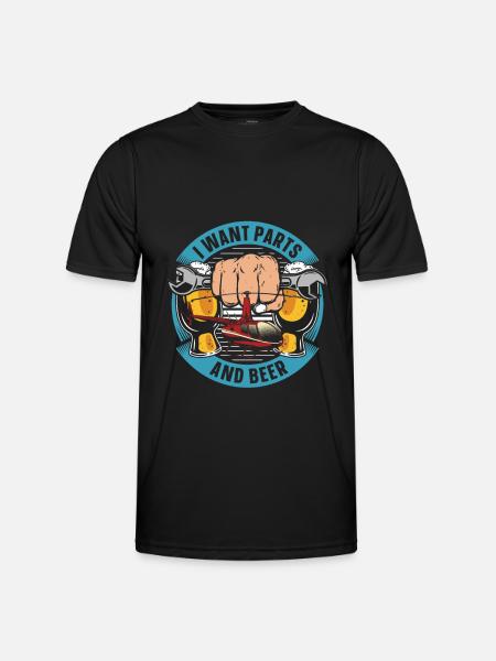 Helicopter Helicopter Beer - Men's Functional T-Shirt - black
