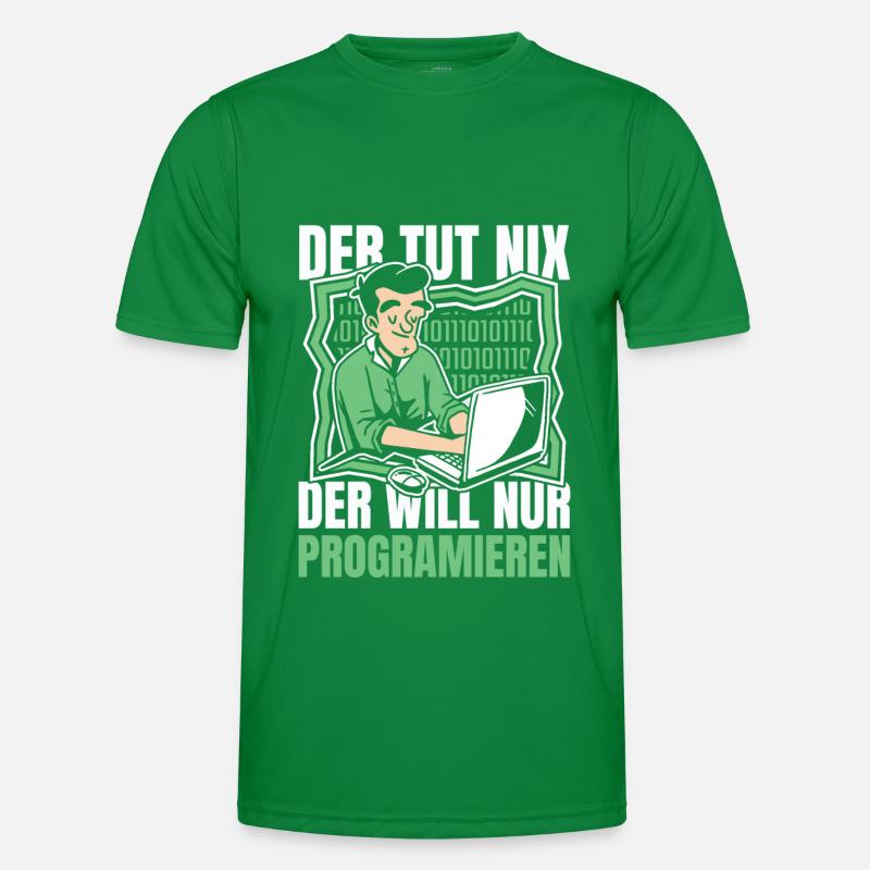 Entwickler Coder Programmierer Computer Männer Funktions-T-Shirt