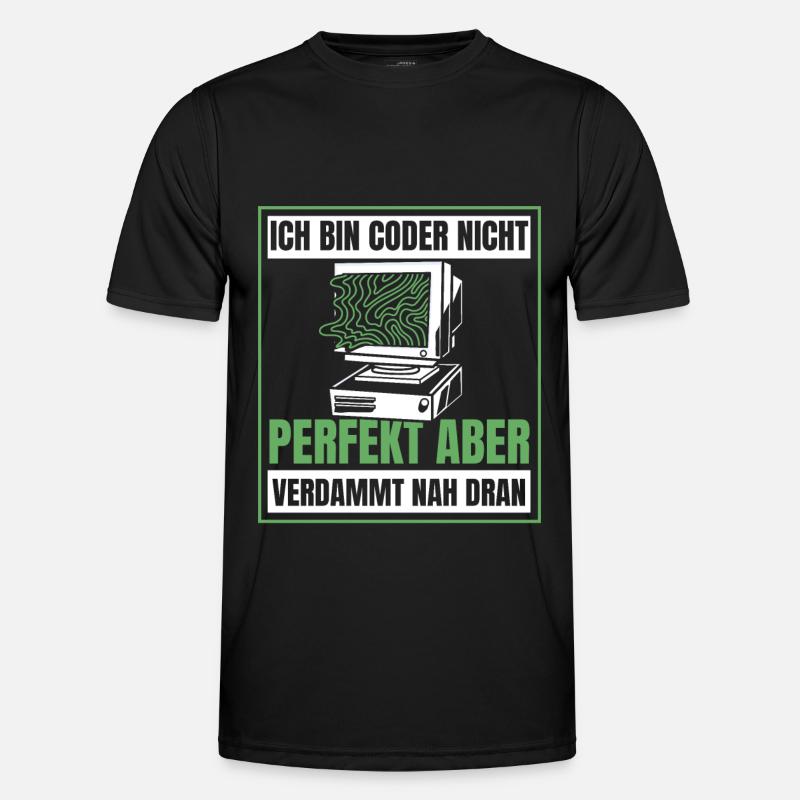 Développeur Coder Programmeur Humour - T-shirt sport Homme - noir