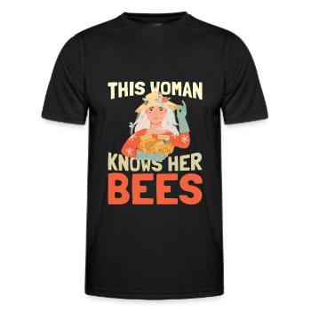 Beekeepers, beekeepers - Men's Functional T-Shirt - black - Front - AI Model Male 178 dark (178cm)