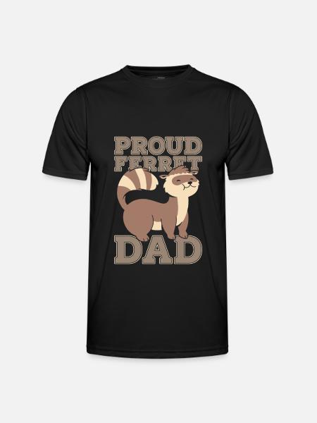 Ferret polecat daddy - Men's Functional T-Shirt - black