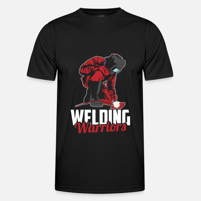 Welders, locksmiths, warriors - Men's Functional T-Shirt - black