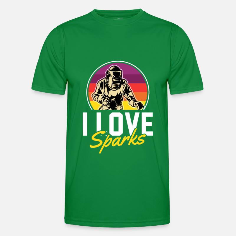 Soudeurs, ajusteurs, étincelles T-shirt sport Homme
