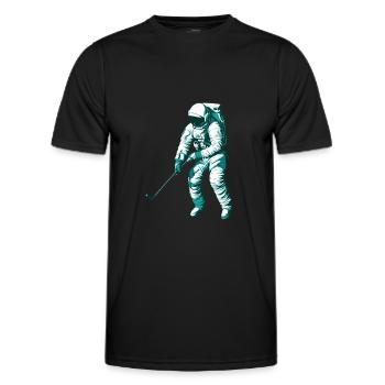 Golf Golfer Golfen - Männer Funktions-T-Shirt - Schwarz - Vorne - AI Model Male 178 dark (178cm)
