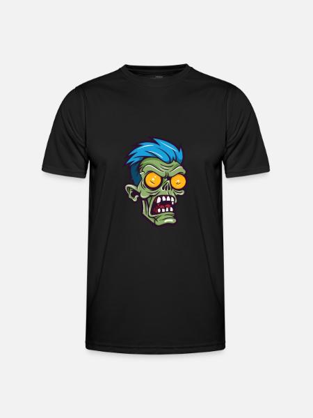 Zombie Halloween Cool - Men's Functional T-Shirt - black