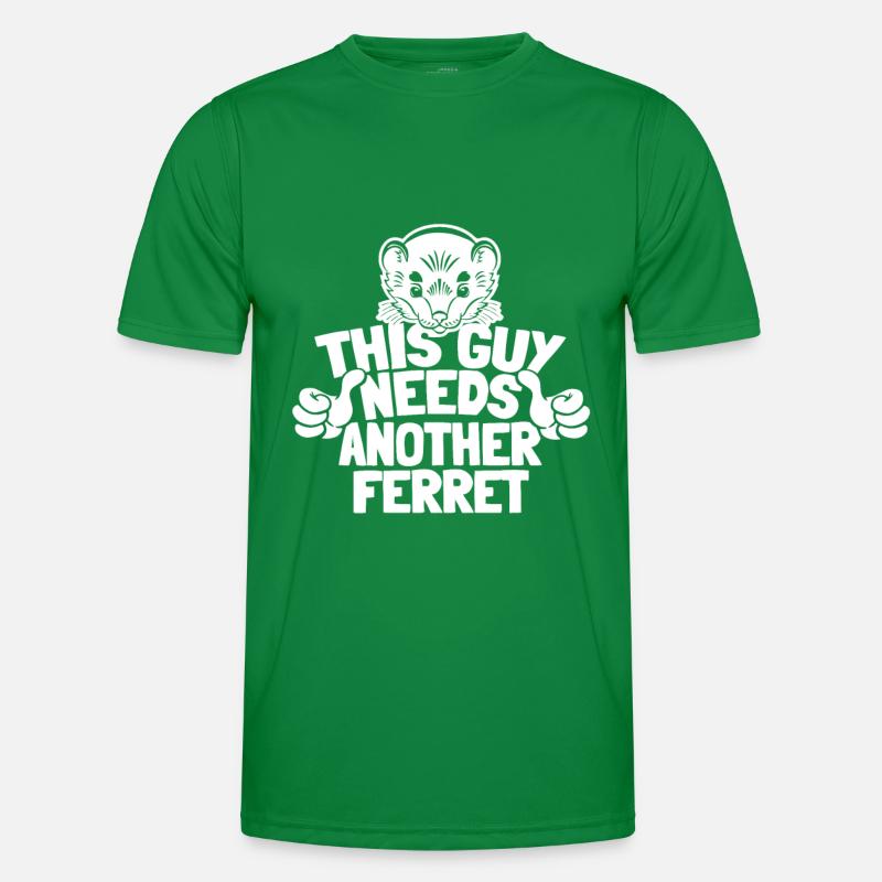 Frettchen Iltis Männer Funktions-T-Shirt