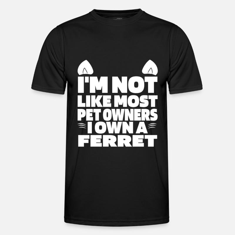 Frettchen Iltis - Männer Funktions-T-Shirt - Schwarz