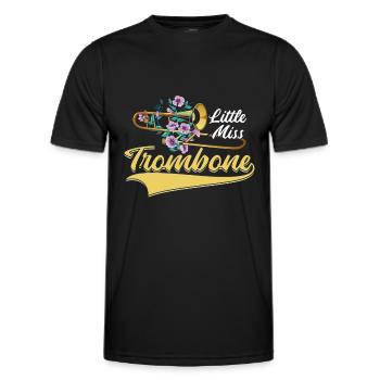 Spielmannszug Posaune Vermissen - Männer Funktions-T-Shirt - Schwarz - Vorne - AI Model Male 178 dark (178cm)