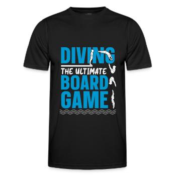 Diving Jumper Funny - Men's Functional T-Shirt - black - Front - AI Model Male 178 dark (178cm)