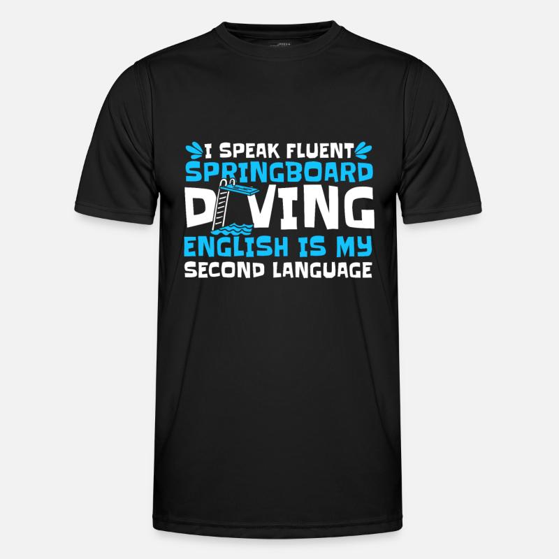 Diving Diving Funny - Men's Functional T-Shirt - black