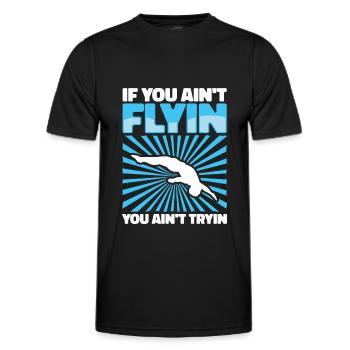 Diving Jumper Funny - Men's Functional T-Shirt - black - Front - AI Model Male 178 dark (178cm)