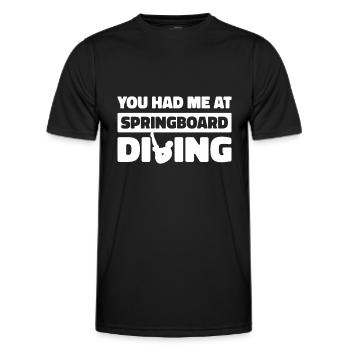 Diving Jumper Funny - Men's Functional T-Shirt - black - Front - AI Model Male 178 dark (178cm)