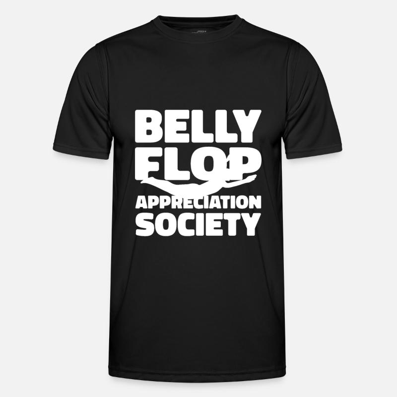 Diving Divers Belly Slappers - Men's Functional T-Shirt - black
