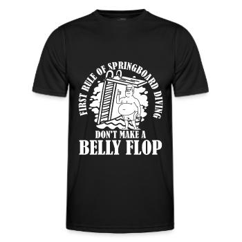 Diving Jumper Funny - Men's Functional T-Shirt - black - Front - AI Model Male 178 dark (178cm)