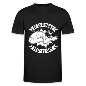 Diving Jumper Funny - Men's Functional T-Shirt - black - Front - AI Model Male 178 dark (178cm)