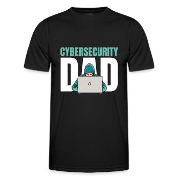 Developer, Coder, Programmer, Dad - Men's Functional T-Shirt - black - Front - AI Model Male 178 dark (178cm)