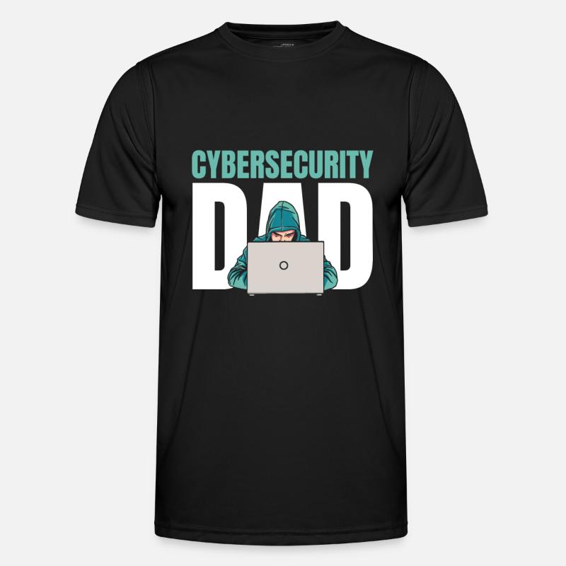 Entwickler Coder Programmierer Papa - Männer Funktions-T-Shirt - Schwarz