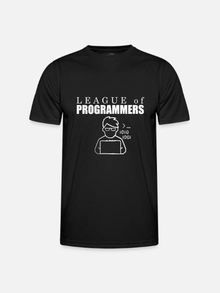 Developer Coder Programmer League - Men's Functional T-Shirt - black