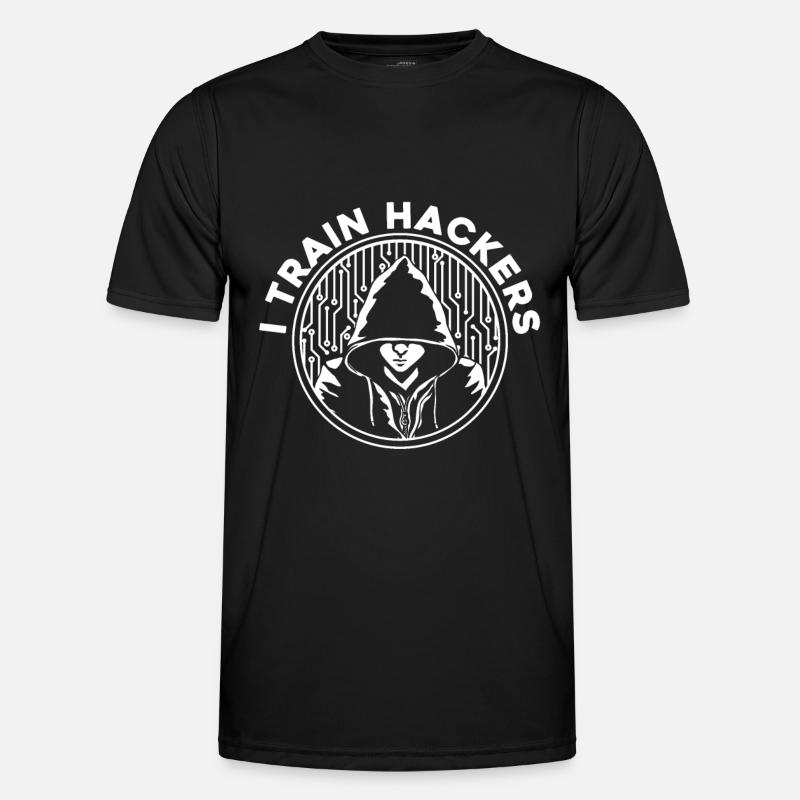 Entwickler Coder Programmierer Hacker - Männer Funktions-T-Shirt - Schwarz