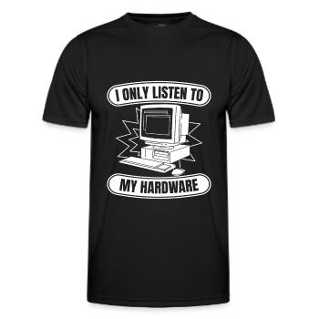 Entwickler Coder Programmierer Hardware - Männer Funktions-T-Shirt - Schwarz - Vorne - AI Model Male 178 dark (178cm)
