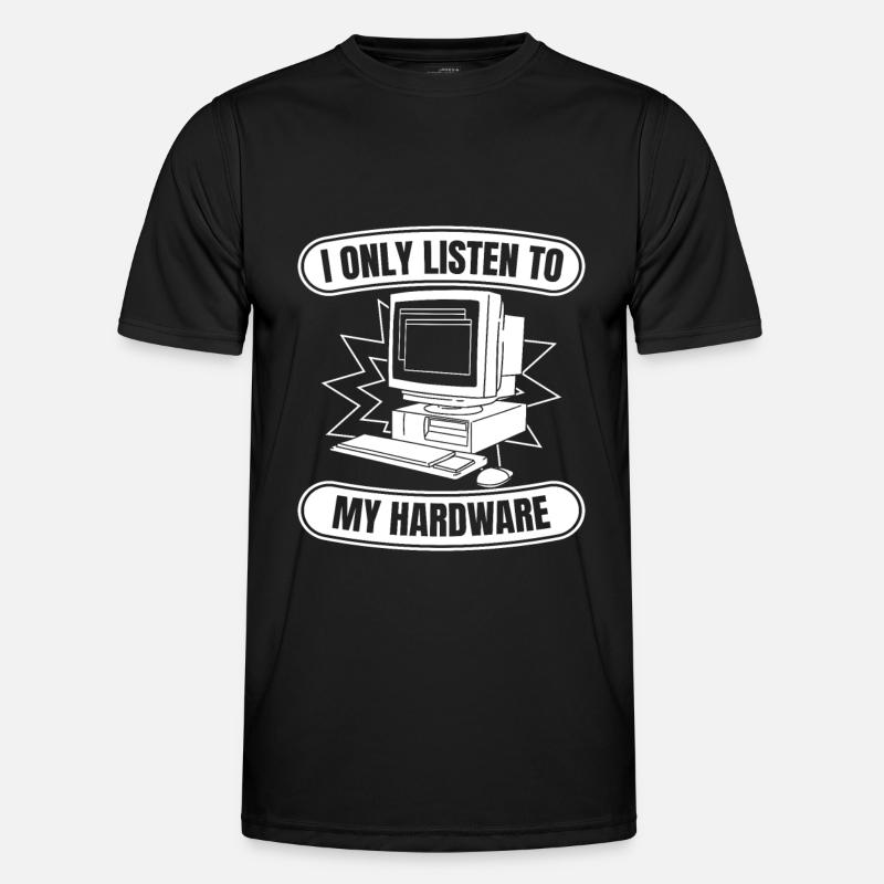 Entwickler Coder Programmierer Hardware - Männer Funktions-T-Shirt - Schwarz