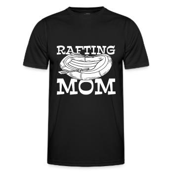 Rafting Rafting en eau vive - T-shirt sport Homme - noir - Devant - AI Model Male 178 dark (178cm)