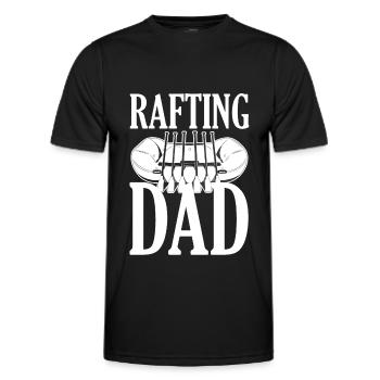 Rafting Rafting en eau vive - T-shirt sport Homme - noir - Devant - AI Model Male 178 dark (178cm)