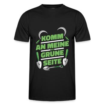 Hobbygärtner Garten Sichel - Männer Funktions-T-Shirt - Schwarz - Vorne - AI Model Male 178 dark (178cm)