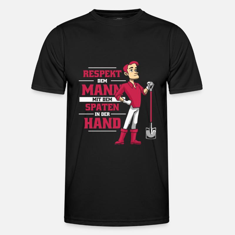 Hobbygärtner Garten - Männer Funktions-T-Shirt - Schwarz
