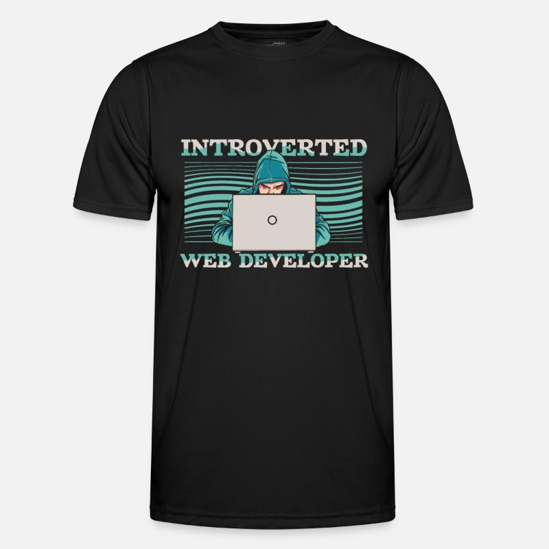 Web Developer Web Developer Introverts Men's Functional T-Shirt