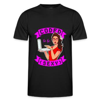 Developer Coder Programmer Sexy - Men's Functional T-Shirt - black - Front - AI Model Male 178 dark (178cm)