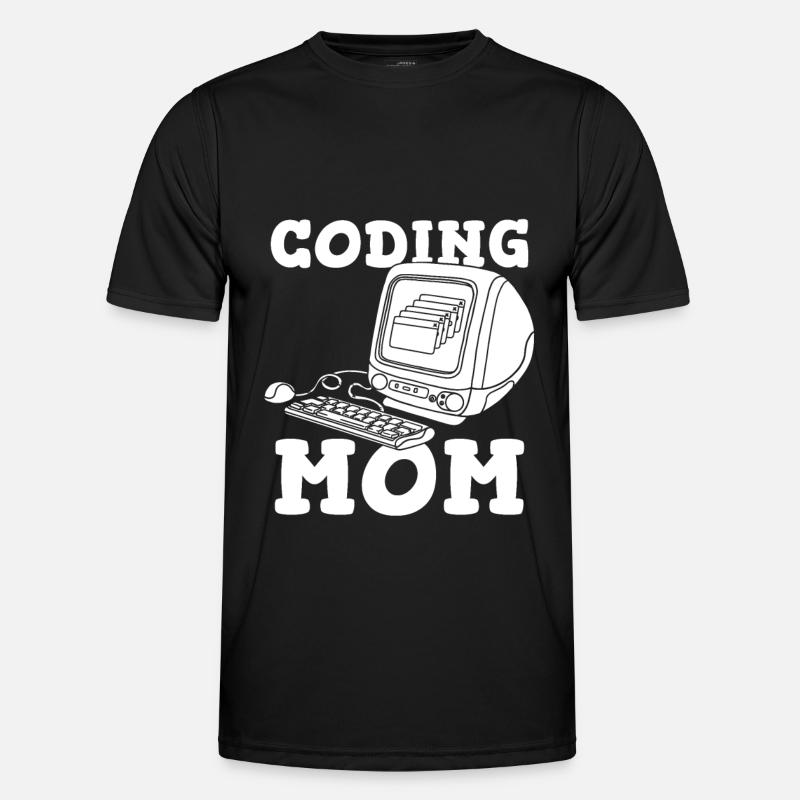 Entwickler Coder Programmierer Mutter - Männer Funktions-T-Shirt - Schwarz