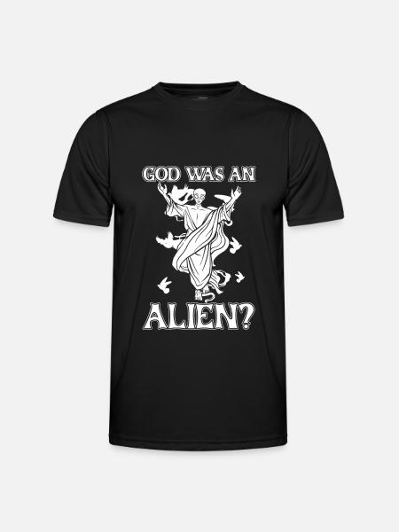 Christ Christianity Extraterrestrial Jesus - Men's Functional T-Shirt - black