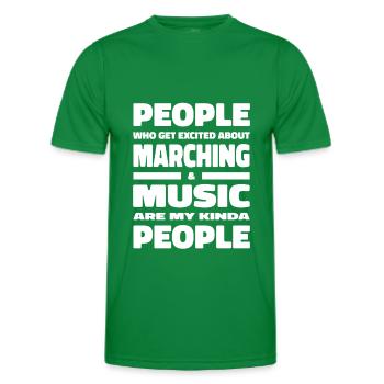Fanfahrzug Spielmannszug Witzig - Men's Functional T-Shirt - kelly green - Front - AI Model Male 178 dark (178cm)