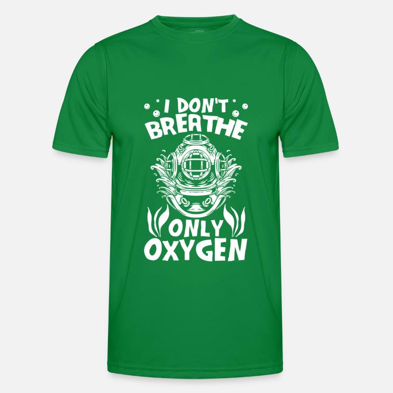 Diving Diver Oxygen Men's Functional T-Shirt