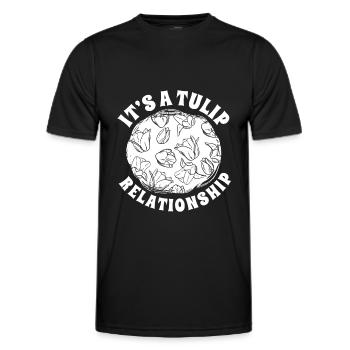 Tulipes Tulipes - T-shirt sport Homme - noir - Devant - AI Model Male 178 dark (178cm)