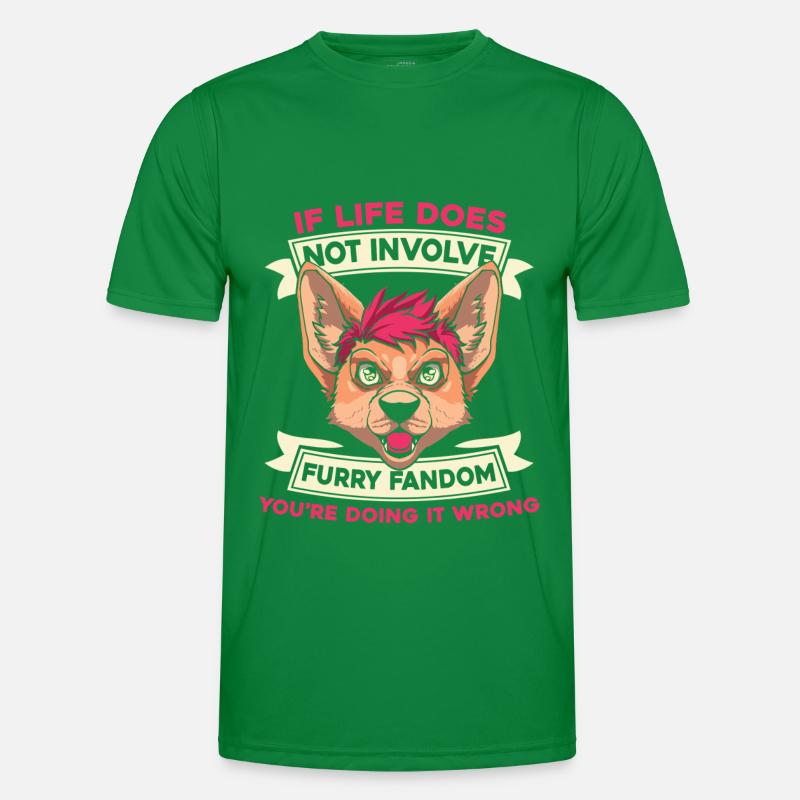 Furry Fandom Fursuits Men's Functional T-Shirt