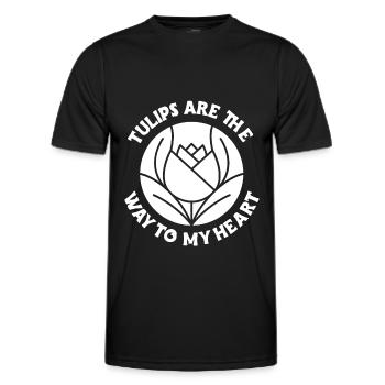Tulipes Tulipes - T-shirt sport Homme - noir - Devant - AI Model Male 178 dark (178cm)