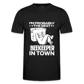 Beekeepers, beekeepers - Men's Functional T-Shirt - black - Front - AI Model Male 178 dark (178cm)