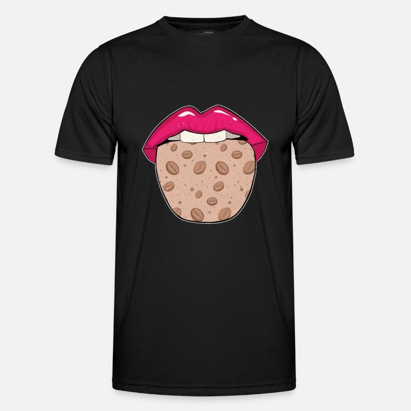Kaffee Cafe Männer Funktions-T-Shirt