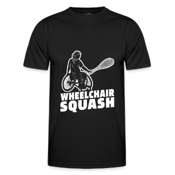 Squash - Männer Funktions-T-Shirt - Schwarz - Vorne - AI Model Male 178 dark (178cm)